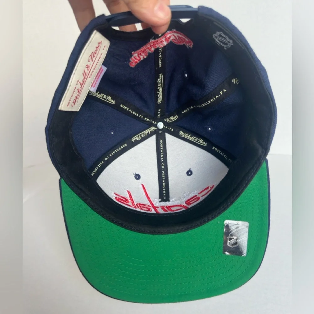 NHL Mitchell & Ness Hat Mens Snapback ajustable Washington Capitals wool hat